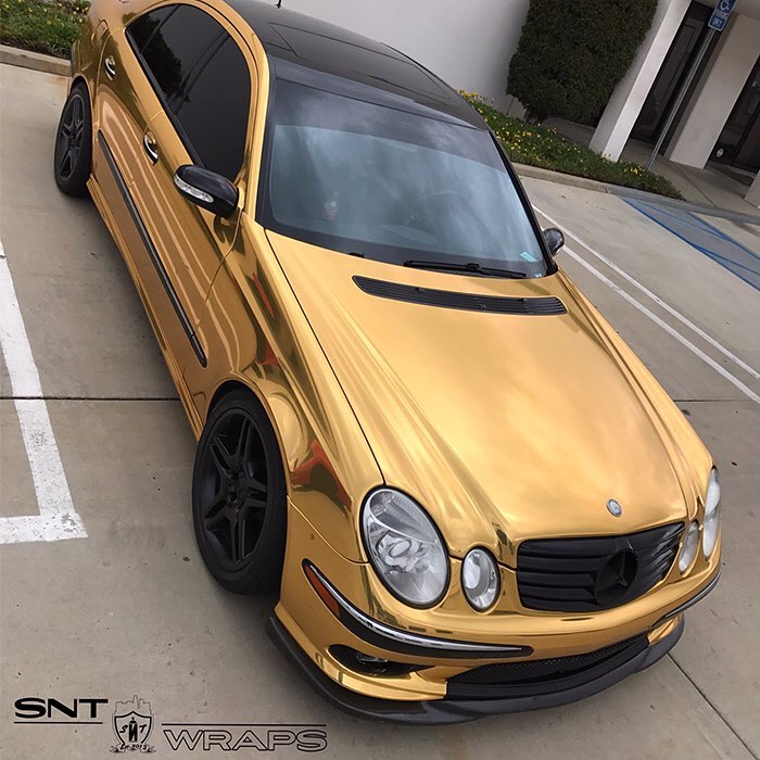 mercedes benz wrapped in
