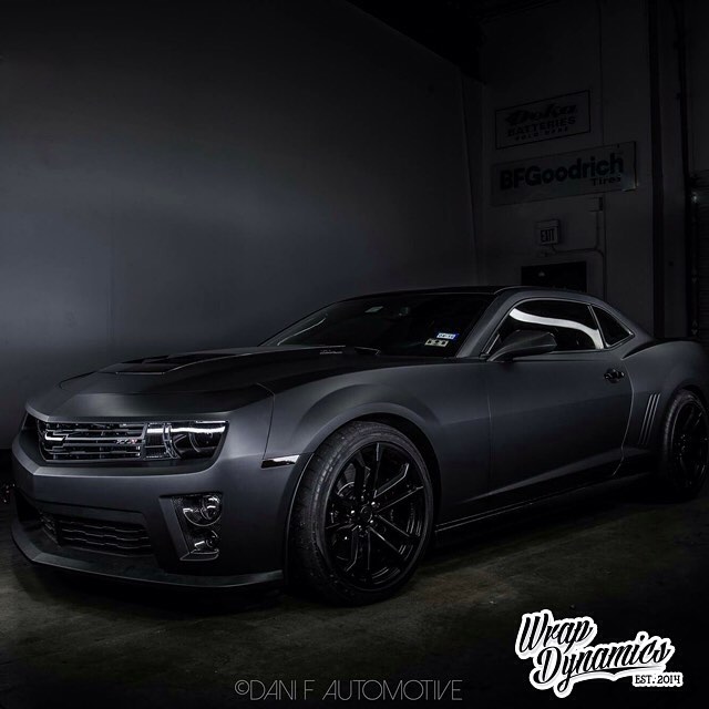 Mat black camaro deals
