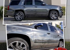 Chevrolet wrapped in Avery SW Black Chrome vinyl