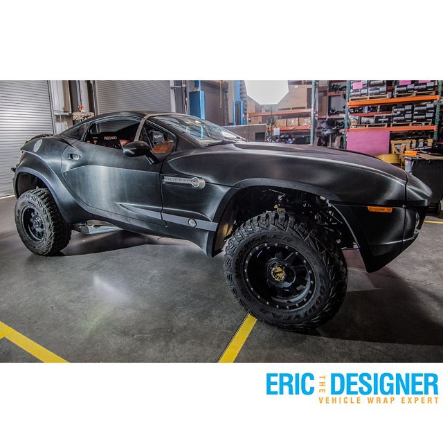 Rally Fighter wrapped in Carbon Fiber vinyl