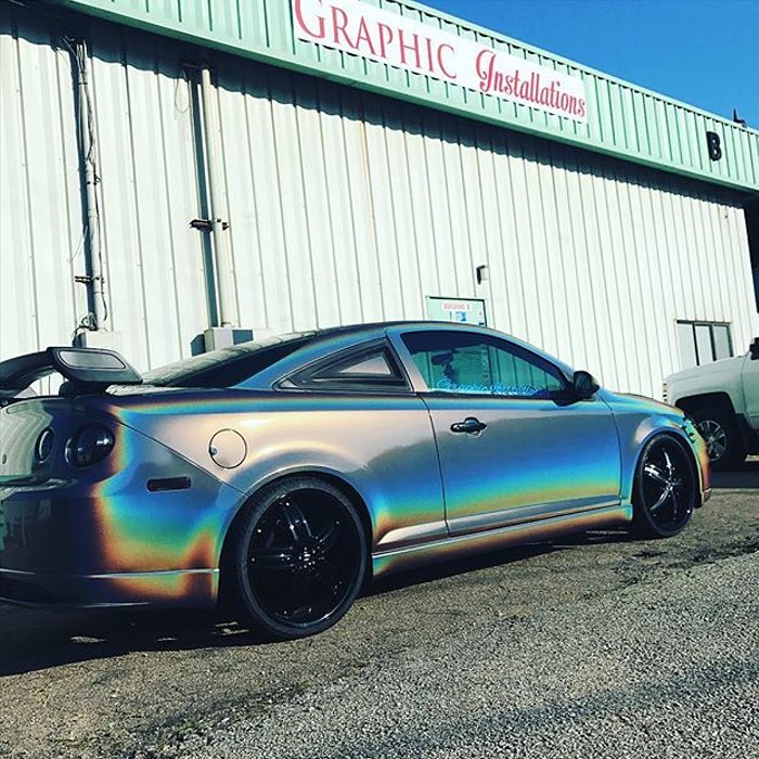 Chevrolet wrapped in ColorFlip Gloss Psychedelic shade shifting vinyl