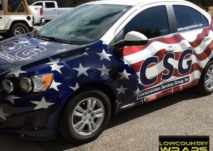 Chevrolet wrapped in custom printed Avery 1105EZRS vinyl with Gloss 1360z overlaminate