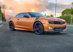 Chevrolet wrapped in Avery SW900-371M Matte Blaze Orange Metallic