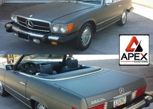 Mercedes Benz wrapped in 3M 1080-M211 Matte Charcoal Metallic