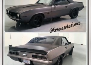 Chevrolet wrapped in Avery SW900-180 Matte Black and Avery SW900-845M Matte Charcoal Metallic
