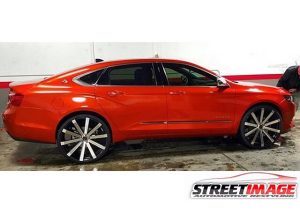 Chevrolet wrapped in 1080 Gloss Fiery Orange vinyl