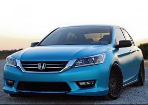 Honda wrapped in 3M 1080-S327 Satin Ocean Shimmer