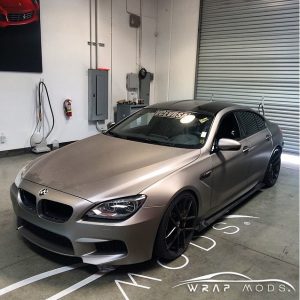 BMW wrapped in 3M 1080-M230 Matte Gray Aluminum