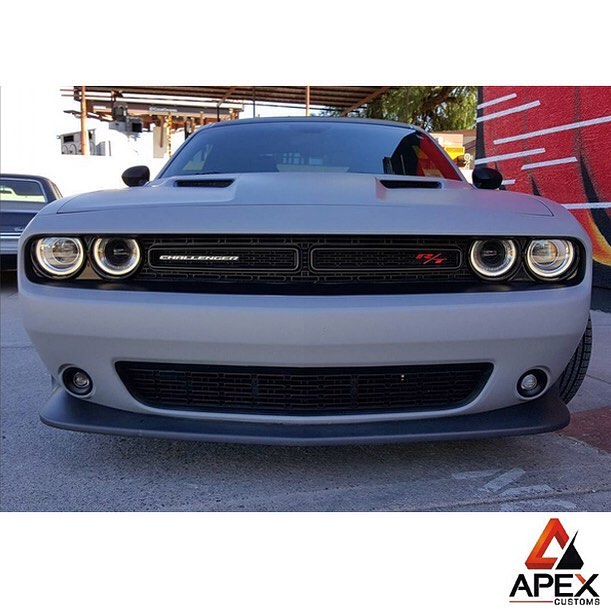 Dodge Challenger wrapped in Avery SW Matte Grey vinyl