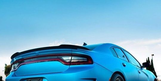 Dodge wrapped in 1080 Satin Ocean Shimmer