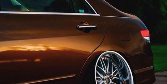 Honda wrapped in Orafol Orient Brown Metallic vinyl