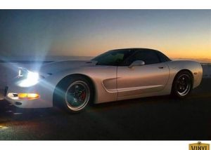Chevrolet wrapped Avery Satin White Pearl and Gloss Black vinyl