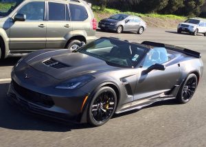 Chevrolet wrapped in Avery SW Satin Pearl Nero vinyl