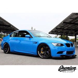 BMW wrapped in 3M 1080-G47 Gloss Intense Blue