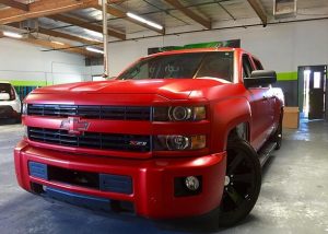 Chevrolet wrapped in 3M 1080-S363 Satin Smoldering Red