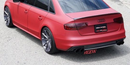Audi wrapped in Avery SW900-472M Matte Garnett Metallic