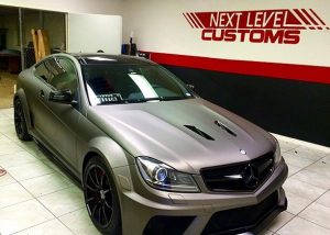 Mercedes Benz wrapped in Avery SW900-889M Matte Metallic Grigio
