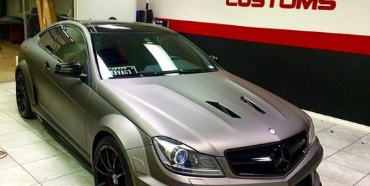 Mercedes Benz wrapped in Avery SW900-889M Matte Metallic Grigio
