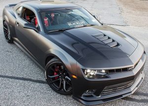 Chevrolet wrapped in Avery SW900-197 Satin Black & SW900-190 Gloss Black
