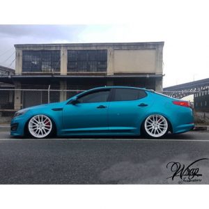KIA wrapped in 3M 1080-G356 Gloss Atomic Teal