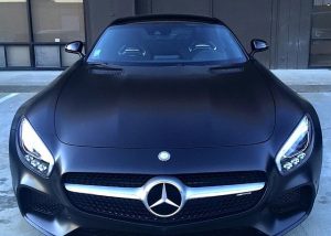 Mercedes Benz wrapped in 3M 1080-S10 Satin Black