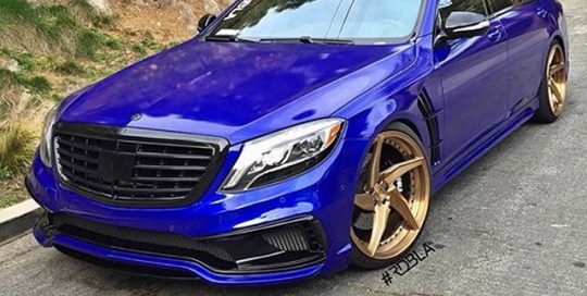 Mercedes wrapped in 3M 1080-G378 Gloss Blue Raspberry