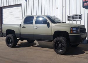Chevrolet wrapped in Avery SW900-711 Matte Khaki Green
