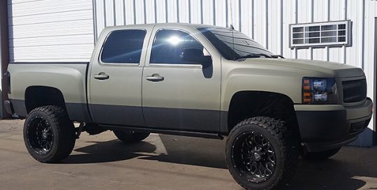 Chevrolet wrapped in Avery SW900-711 Matte Khaki Green