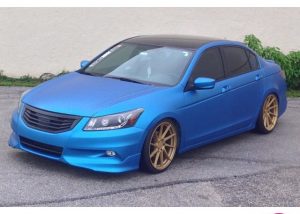 Honda wrapped in 3M 1080-M227 Matte Blue Metallic