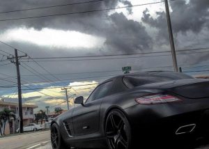 Mercedes Benz wrapped in 3M 1080-S10 Satin Black