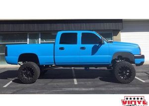 Chevrolet wrapped in M 1080-M67 Matte Riviera Blue
