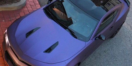 Chevrolet wrapped in Avery SW Matte Purple Metallic vinyl