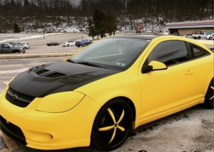 Chevrolet wrapped in 3M 1080-M15 Matte Yellow & 1080-M12 Matte Black