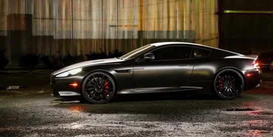 Aston Martin wrapped in Avery SW900-197 Satin Black