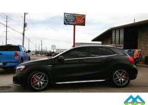 Mercedes Benz wrapped in 3M 1080-S12 Satin Black
