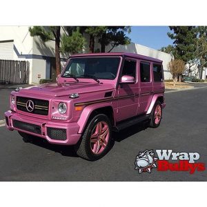 Mercedes Benz wrapped in 3M 1080-G23 Gloss Raspberry Fizz