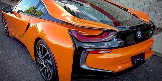 BMW wrapped in 3M 1080-G14 Gloss Burnt Orange