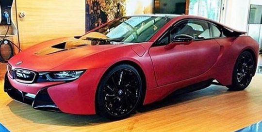 BMW wrapped in Avery SW900-444M Matte Cherry Metallic