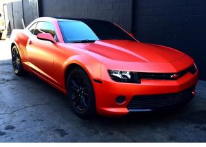Chevrolet wrapped in 3M 1080-S363 Satin Smoldering Red
