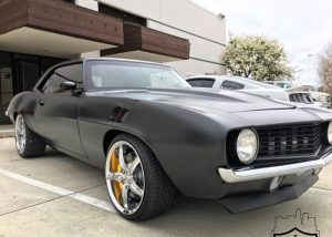 Chevrolet Camaro wrapped in Avery SW900-197 Satin Black