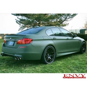 BMW wrapped in 3M 1080-M26 Matte Military Green