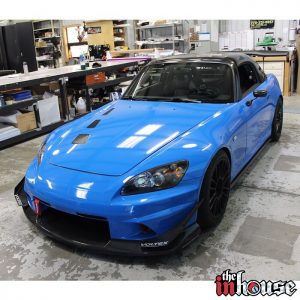 Honda wrapped in 3M 1080 Gloss Intense Blue vinyl