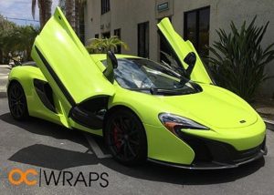 Mercedes Benz wrapped in Avery SW900-731 Gloss Lime Green
