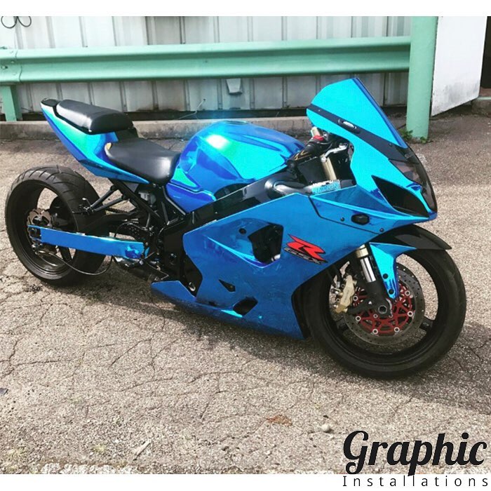 chrome wrap bike