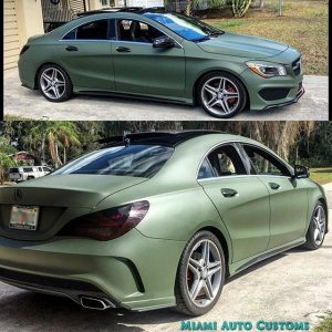 Mercedes Benz wrapped in 3M 1080-M26 Matte Military Green