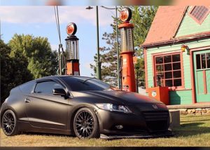 Honda wrapped in M 1080 Satin Gold Dust Black vinyl