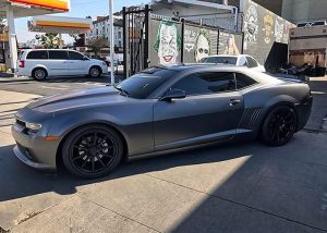 Chevrolet wrapped in 3M 1080 Satin Dark Gray vinyl