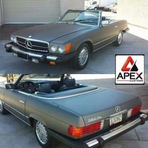 Mercedes Benz wrapped in 3M 1080-M211 Matte Charcoal Metallic