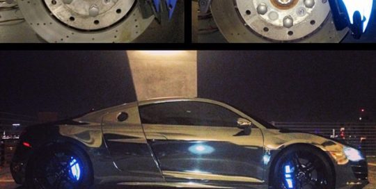 Audi wrapped in Avery Chrome