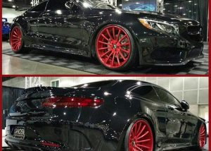 Mercedes Benz wrapped in Gloss Black Vinyl